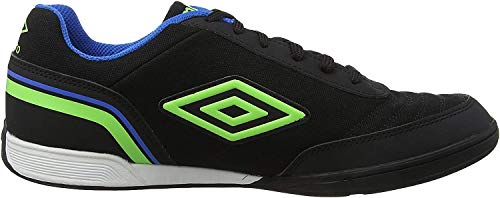 Umbro Futsal Street V, Zapatillas de fútbol Sala para Hombre, Negro (Black/Green Gecko/Electric Blue FCH), 41 EU