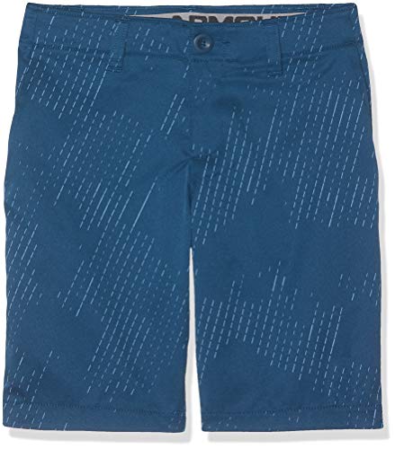 Under Armour Match Play Printed Shorts Pantalones Cortos, Azul Gasolina (437)/Azul Gasolina, 48 para Niños