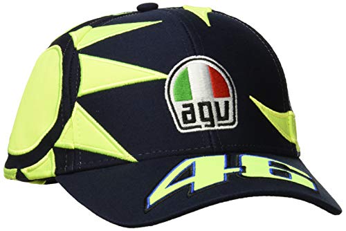 Valentino Rossi Vr46 Classic-Sol e Luna, Helmet cap Hombre, Azul, Un tamaño