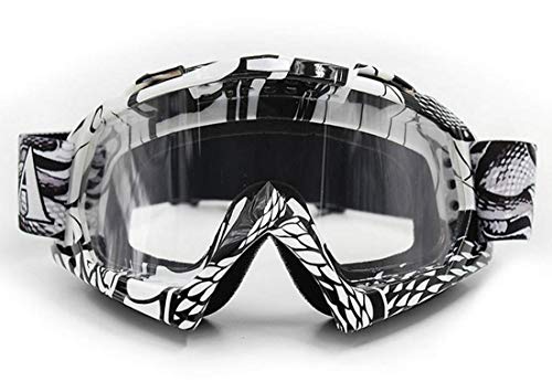 Vemar - Gafas para motocross, enduro, esquí, snowboard, antiviento, antipolvo y antiarañazos Lente Trasparente Modelo 2