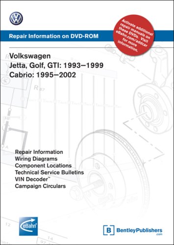 Volkswagen Jetta, Golf, GTI 1993-1999, Cabrio 1995-2002: Repair Manual on DVD-ROM
