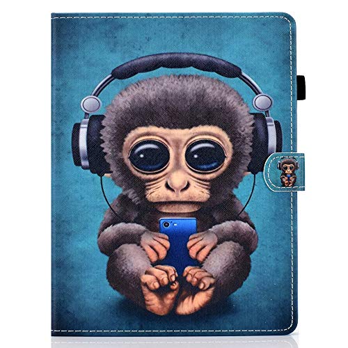 WDSUN Funda Universal Tablet 10.1 Pulgadas Carcasa Protección Case de Cuero para Huawei MediaPad T3/T5 10,Samsung Galaxy Tab A6 10.1, LNMBBS/YOTOPT 10.1", Lenovo TB-X103F/Tab 4 10, Mono