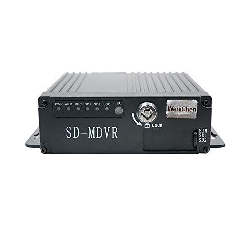 WeniChen grabadora de 4 canales 960P para DVR AHD de coche/audio tarjeta SD (soporta hasta 128 GB) con puerto VGA para autobús, camiones, remolques, furgonetas, vehículos de vigilancia