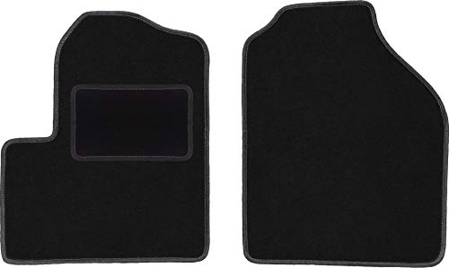 Wielganizator Carlux - Juego de alfombrillas de terciopelo para Ford Transit Connect Combi (2003-2012), color negro