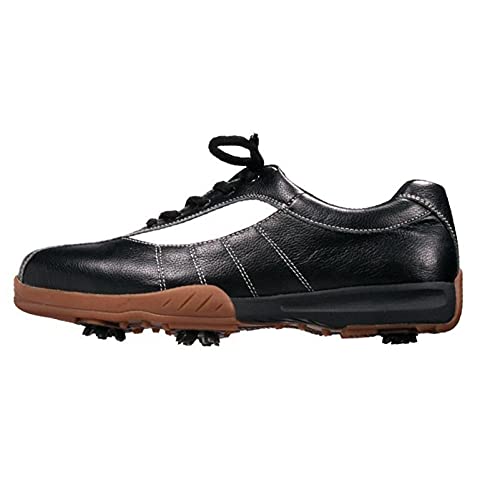 WUDAXIAN Zapatos de Golf para Hombres con Clavos Antideslizantes, Zapatillas Impermeables, Zapatos de Golf Transpirables con Puntos de Pegamento Antideslizantes para Caminar al Aire Libre y Deportes