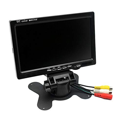 YeBetter 12V-24V 7 Pulgadas TFT LCD Color HD Monitor para CáMara CCTV Inversa de VisióN Trasera de Coche