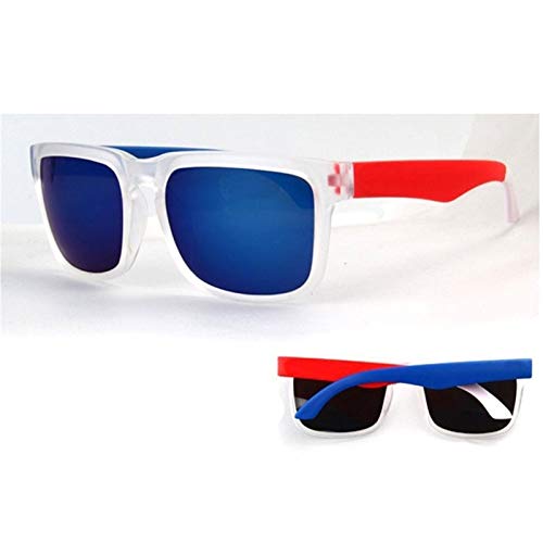 ZYCX123 Hombre en Gafas de Sol polarizadas de la película Reflectante Plaza Rectangular Gafas de Golf Anti-UV Gafas de Sol (Lenses Color : 6)