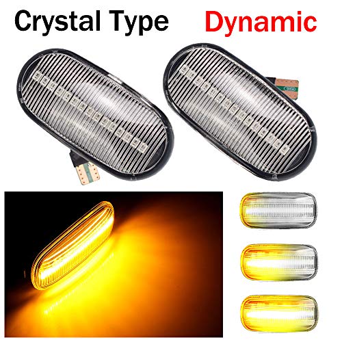 2 intermitentes laterales LED dinámicos con certificado Honda Crx Acura Prelude S2000 Integra Fit Del Sol Civic 2 intermitentes laterales LED dinámicos con certificado Honda Crx Acura Prelude S2000 Integra Fit Del Sol Civic