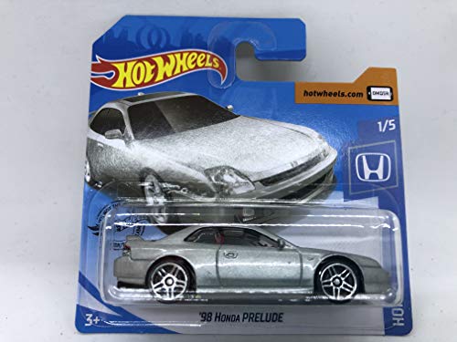 2020 Hot Wheels '98 Honda Prelude Silver 1/5 Honda 166/250 (Tarjeta Corta)