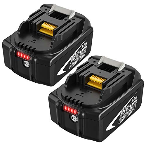 2X 18V 5.0Ah BL1860B Repuesto Batería para BL1860 BL1840 BL1840B BL1845 194205-3 194309-1 194204-5 196399-0 196673-6 LXT-400 con Indicador de Carga Herramientas Eléctricas 2X 18V 5.0Ah BL1860B Repuesto Batería para BL1860 BL1840 BL1840B BL1845 194205-3 194309-1 194204-5 196399-0 196673-6 LXT-400 con Indicador de Carga Herramientas Eléctricas