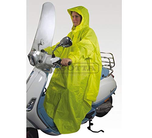 AC40 Poncho capa impermeable Isotta compatible con Honda SH 300 ABS 2013 13 cortavientos amarillo fosforescente scooter moto