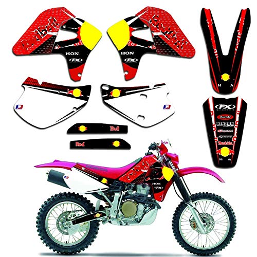 Adhesivo de Motocross Modificado Motocicleta Completa calcomanía gráfica Pegatina Kit Deco para Honda XR650R XR 650R 2000 2001 2002 2003 2004 2005 2006 2007 2009 (Color : Blank)