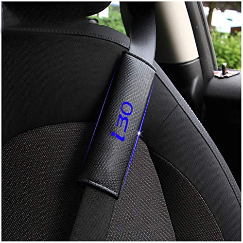 ASDDD Coche Almohadillas para Cinturón de Seguridad, Car Seat Belt Cover Shoulder Padding, para Hyundai i30 Protector Safety Pads, Carbon Fibre Styling Accessories [2Pcs]