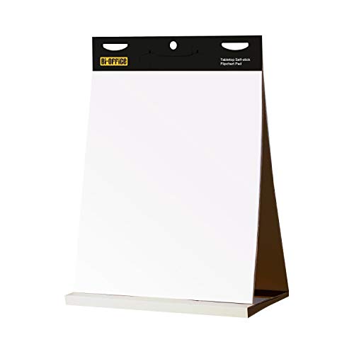 Bi-Office - Bloc de papel para reuniones, blanco liso, 585 x 500 mm, 20 hojas