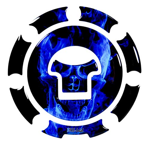 Bike-label 600009-VA - Tapa para depósito de combustible, color azul, universal, compatible con Honda Bike-label 600009-VA - Tapa para depósito de combustible, color azul, universal, compatible con Honda