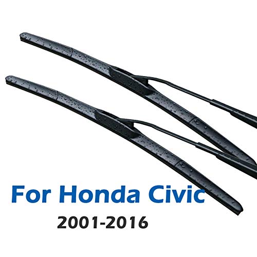 BJAadf Escobillas de limpiaparabrisas Delanteras híbridas, para Honda Civic 8 Civic 9 Hatchback Tourer Europe Modelo Limpiaparabrisas 2005-2011