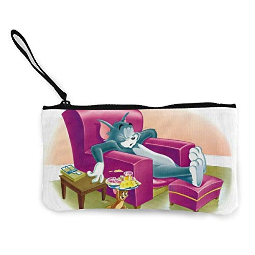 Bolso cosmético de la bolsa del teléfono del monedero del monedero de la historieta de Tom Jerry para mujer, bolso de las pulseras