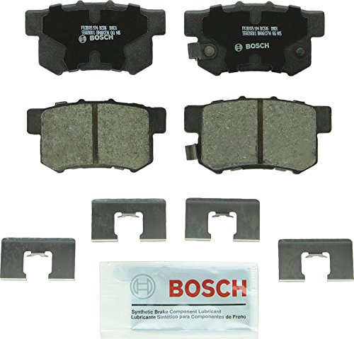 Bosch BC536 QuietCast Juego de pastillas de freno de disco de cerámica premium para Select Acura CL, EL, Integra, Legend, RDX, RL, TL; Honda CR-V, Element, Odyssey; Isuzu Oasis; trasero Bosch BC536 QuietCast Juego de pastillas de freno de disco de cerámica premium para Select Acura CL, EL, Integra, Legend, RDX, RL, TL; Honda CR-V, Element, Odyssey; Isuzu Oasis; trasero