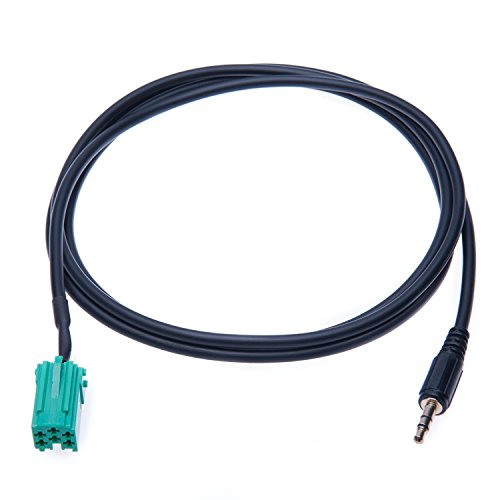 Cable Adaptador de Audio de 3,5 mm Compatible con Samsung Galaxy, HTC One, Huawei, Sony Xperia, Lumia, LG, iPod a OEM (2005-2011), Clio, Espace, Renault Kangoo, Laguna, Megane, Scenic, Traffic Cable Adaptador de Audio de 3,5 mm Compatible con Samsung Galaxy, HTC One, Huawei, Sony Xperia, Lumia, LG, iPod a OEM (2005-2011), Clio, Espace, Renault Kangoo, Laguna, Megane, Scenic, Traffic