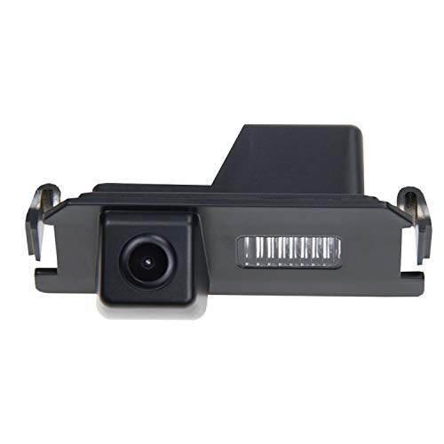 Cámara de Aparcamiento de visión Trasera HD 720p para monitores universales (RCA) (Color: Negro) para Hyundai I30 I20 I10 Solaris (Verna) Hatchback Genesis Coupe KIA Soul