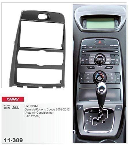 CARAV 11-389 DIN doble Marco de radio para Hyundai Génesis rohens Coupé con autom. AIRE ACONDICIONADO