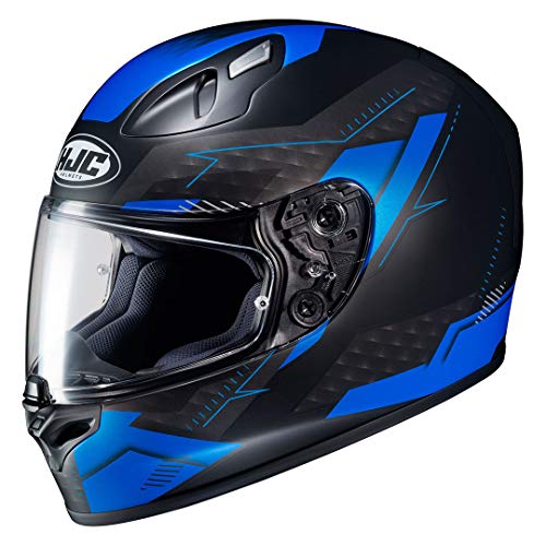 Casco integral HJC FG-17 Talos, color negro mate/azul, XXL (63/64)