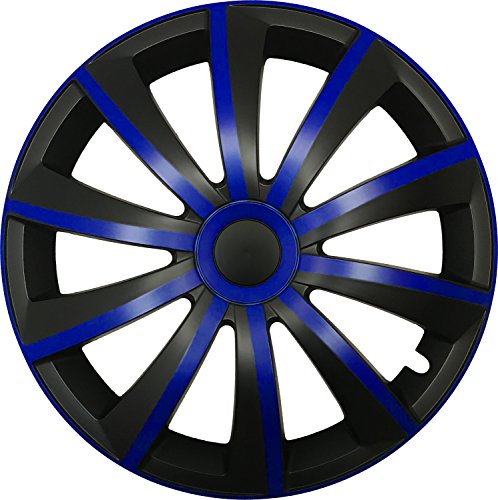 CM DESIGN Gral Azul/Negro – 14 pulgadas, apto para casi todas las por ejemplo para Honda CRX Targa EG2 + EH6 DelSol