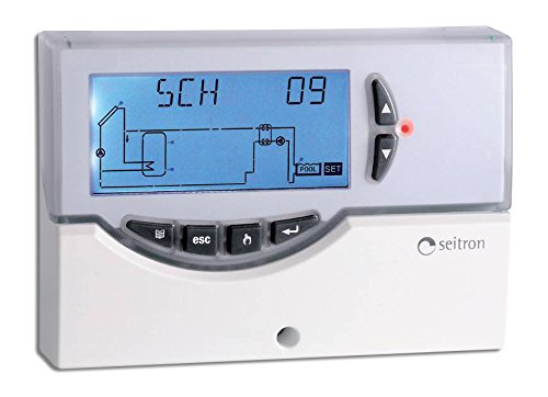 Elios Midi Centralita electrónica digital para instalaciones solares térmicas con sondas, pantalla LCD retroiluminada, autodiagnóstica, alarmas visuales y sonidos.