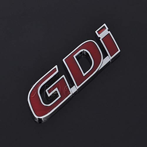 Etiqueta automática exquisita Emblema automático Emblema Emblema para Hyundai GDI IX25 IX35 I20 I30 Solaris Acento Sonata Tucson Creta Verna Styling (Color Name : Red)