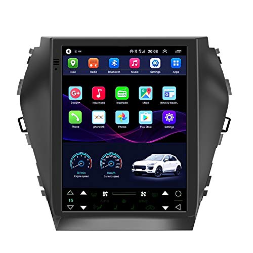 Foof 9.7" In-Dash Android 10.0 Autoradio Radio De Coche Car Radio Estéreo De Automóvil para Hyundai IX45/Santa Fe 2013-2017 Soporte Control del Volante, RDS, Bluetooth, WiFi,8 Cores,4G WiFi 4G+64G