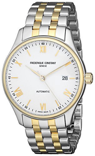 Frederique Constant FC- 303 wn5b3b 'índice de los hombres Blanco Dial dos Tono Acero inoxidable Swiss reloj automático por Frederique constant