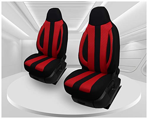 Fundas de asiento compatibles con Hyundai i10 1.2 Style conductor y pasajero a partir de 2013 FB:MD502.