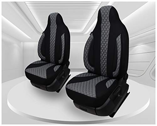 Fundas de asiento compatibles con Hyundai i10 1.2 Style conductor y pasajero a partir de 2013, número de color: PL401