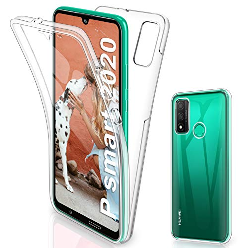 Gnews Funda para Huawei P Smart 2020, Transparente Silicona TPU 360° Full Body Anti-Arañazos Protectora Integral Carcasa Case Fundas para Huawei P Smart 2020