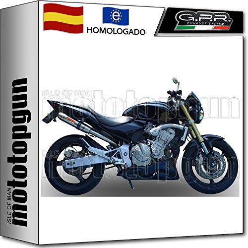 gpr h.74.de tubo de escape homologado deeptone acero compatible con honda hornet cb 600 f 2003 03 2004 04 2005 05 2006 06