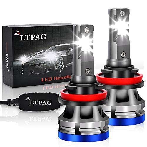 H11 LED, LTPAG Bombilla H8/H9/H11 LED Coche, 72W Lampara H8/H9/H11 LED 12000LM Luces LED Coche H11-12V/24V Sin Polaridad Faros Reemplazo de Halógena y Kit Xenón, Blanco 6000K, Garantía de 2 años faros H11 LED, LTPAG Bombilla H8/H9/H11 LED Coche, 72W Lampara H8/H9/H11 LED 12000LM Luces LED Coche H11-12V/24V Sin Polaridad Faros Reemplazo de Halógena y Kit Xenón, Blanco 6000K, Garantía de 2 años faros
