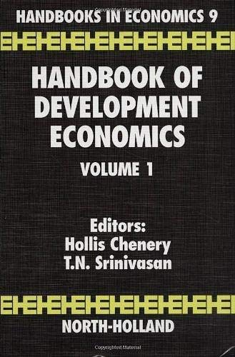 Handbook of Development Economics: Volume 1