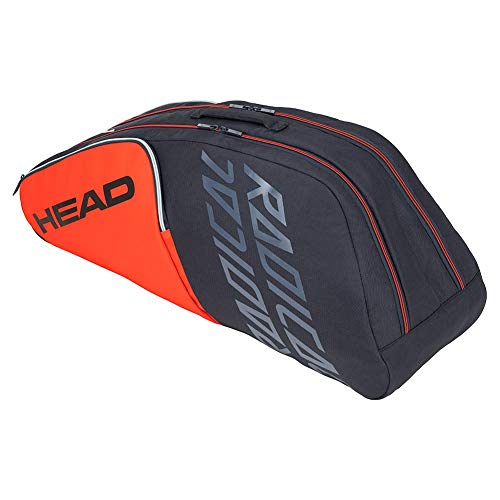 HEAD Radical 6R Combi - Bolsa de tenis (naranja/gris)