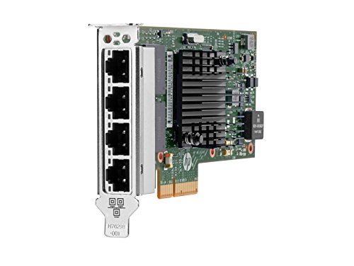 Hewlett Packard Enterprise 1G 4X 366T Ethernet 1000 Mbit/s Interno - Accesorio de Red (Interno, Alámbrico, PCI Express, Ethernet, 1000 Mbit/s, Aluminio, Verde)