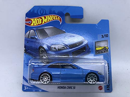 Honda Civic Si Metallic Blue Hot Wheels 2021 63/250 (tarjeta corta)