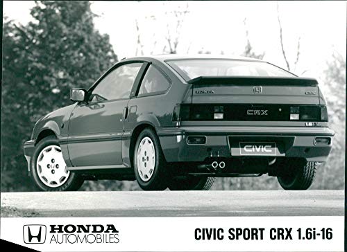 Honda Civic Sport CRX 1.6i-16 - Vintage Press Photo