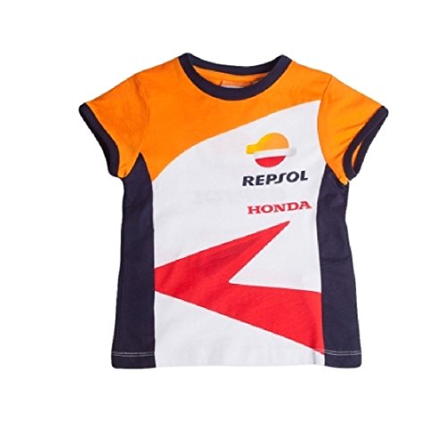 Honda Repsol Moto GP Team – Camiseta infantil Oficialmente 2017, naranja blanco