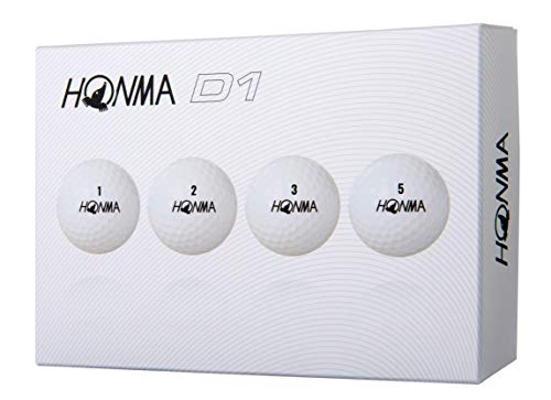Honma D1 - Bolas de golf (1 docena), color blanco