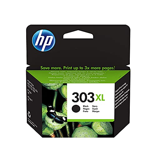 HP 303XL T6N04AE, Negro, Cartucho de Tinta de Alta Capacidad, compatible con impresoras de inyección de tinta HP Tango,Tango X, HP Envy 6220, 6230, 6232, 6234, 7130, 7134, 7830