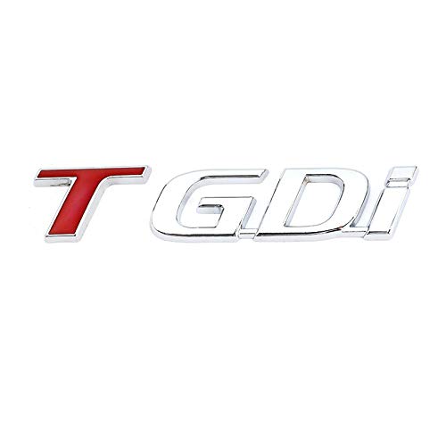 HTTY Pegatina de coche TGDi para Hyundai GDi IX25 IX35 I20 I30 Solaris Accent Sonata Tucson Creta Verna Geely Emgrand EC7 (Nombre del color: rojo)