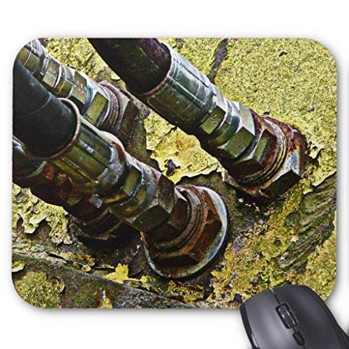 Hydraulic Hoses On Old Tractor Mouse Pad 18×22 cm