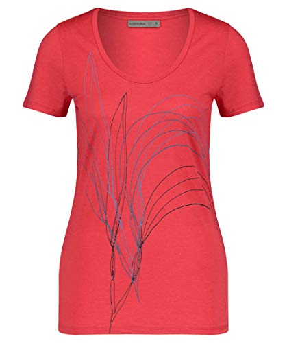 Icebreaker Tech Lite SS Scoop Graphic Collection - Camiseta para mujer (talla S)