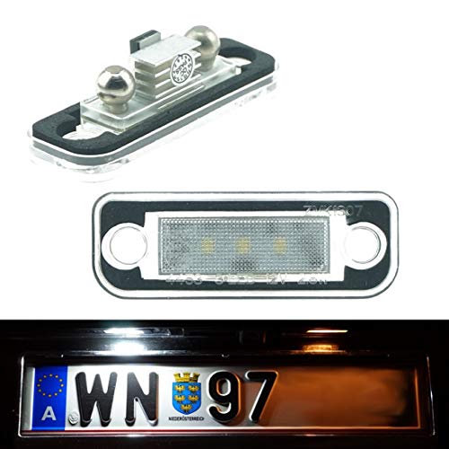 Iluminación de matrículas LED 1103V2, iluminación de matrículas, aspecto de xenón con marca de certificación E Iluminación de matrículas LED 1103V2, iluminación de matrículas, aspecto de xenón con marca de certificación E