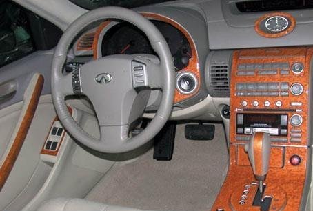 Infiniti G35 G35 G 35 2 Door Coupe Interior de Madera del Burl Dash Juego de Acabados Set 2003 2004