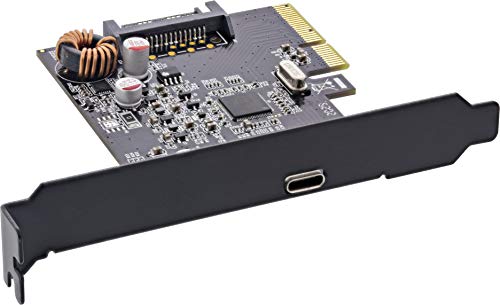 InLine Tarjeta de Interfaz PCIe x4, USB 3.2 Gen.2x2, 1 USB Tipo C, Incluye Soporte de Perfil bajo 76660F